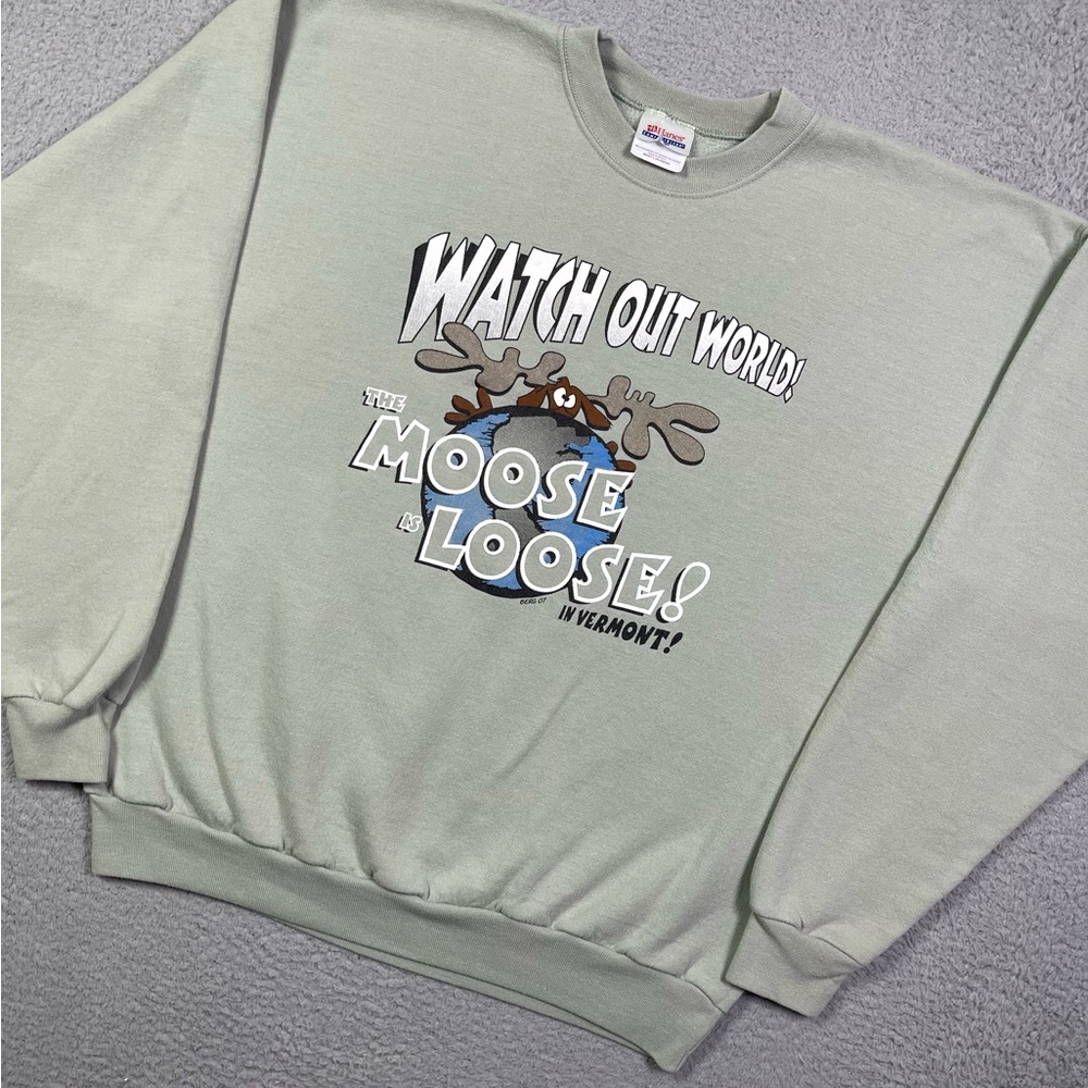 Vintage the moose is loose‎ Vermont sweatshirt